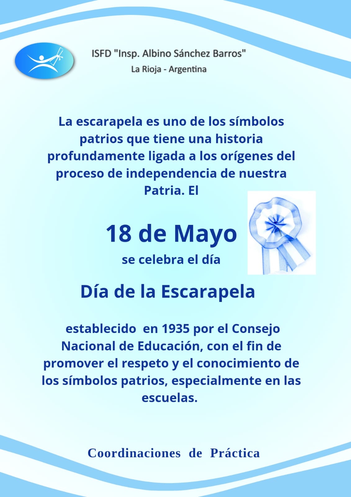 18 de mayo: "DÍa a de la Escarapela"