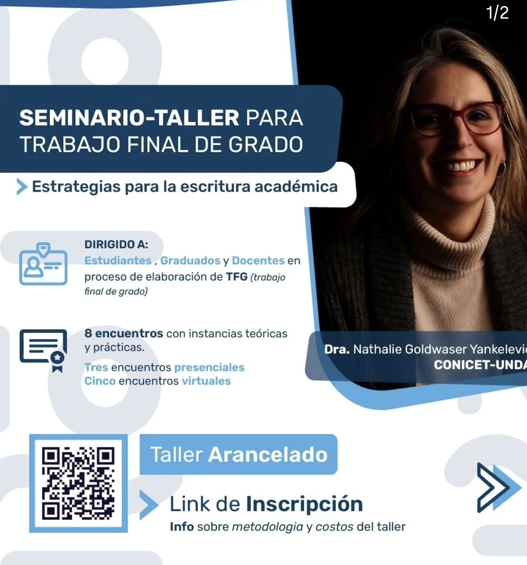 Seminario-Taller para el Trabajo Final de Grado: Estrategias para la Escritura Académica