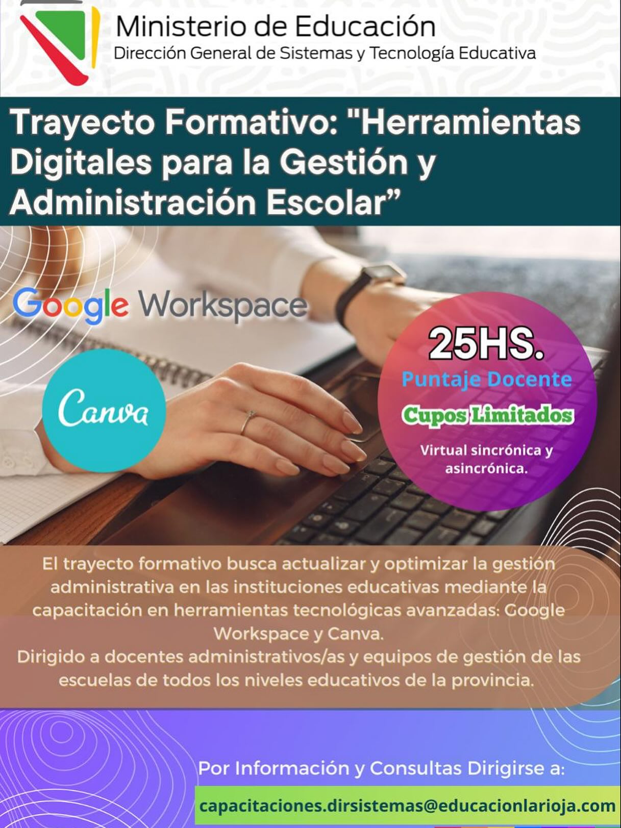 Publicación de Dirección de Sistemas "Trayecto Formativo: Herramientas Digitales para la Administración y Gestión Escolar"