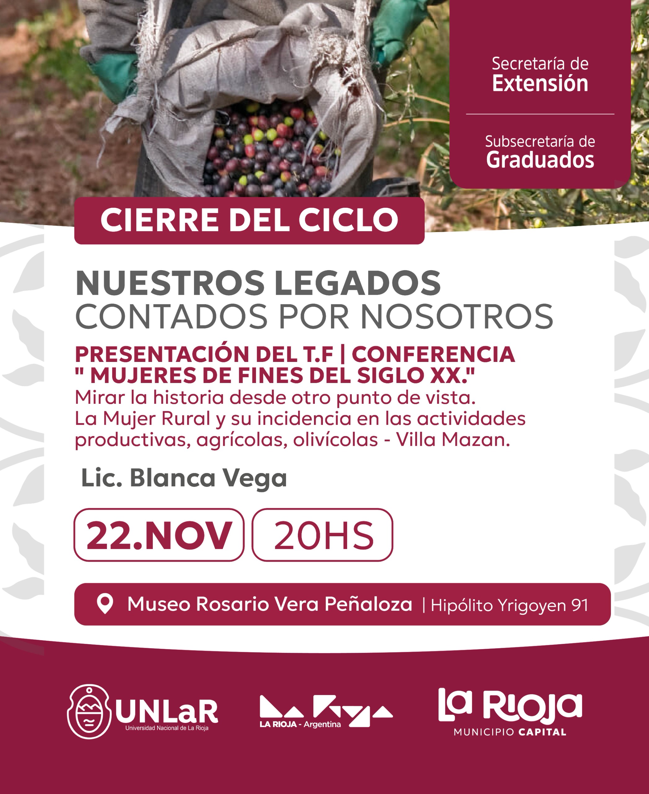 Presentación de T.F | Conferencia "Mujeres de Fines del Siglo XX"