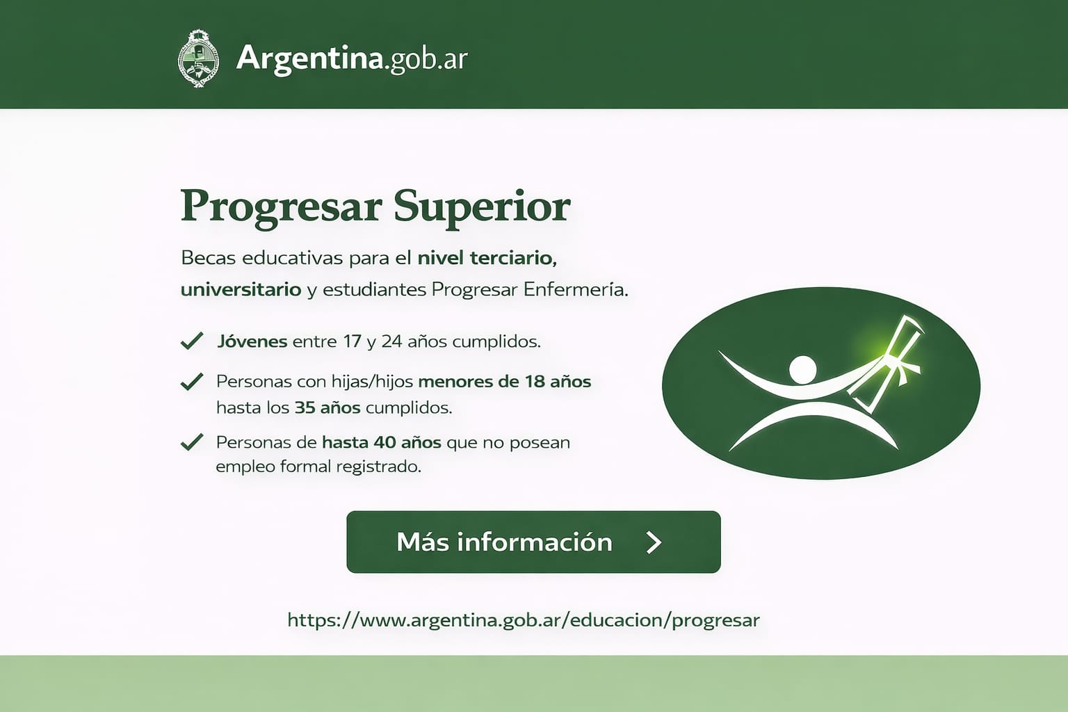 Progresar Superior: una oportunidad para continuar los estudios