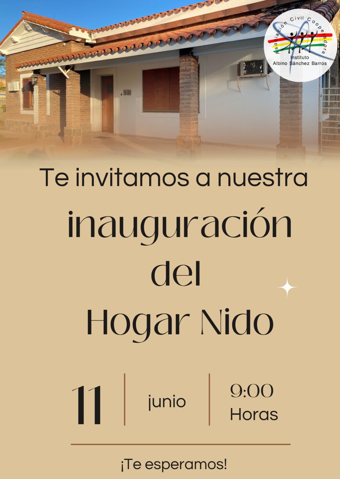 Invitación a la inauguración del Hogar Nido