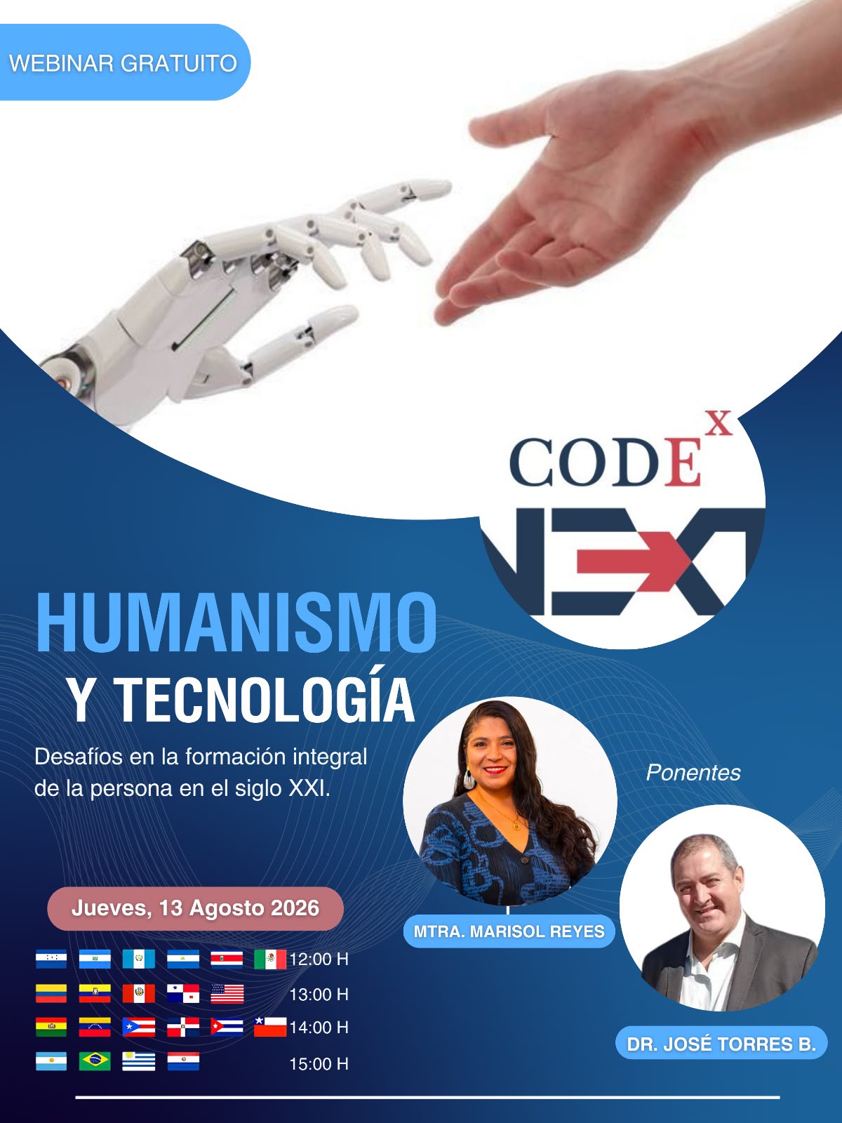 Invitación a Seminario web "Humanismo y Tecnología: en la formación integral en el siglo XXI"