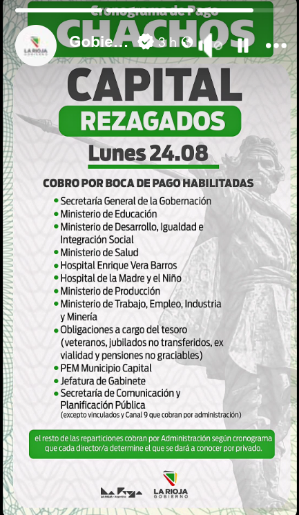 Cobro de los Chachos - Resagados  Lunes 24/08
