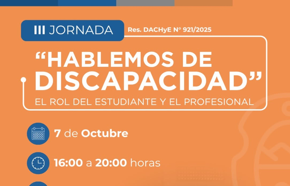 III JORNADA : HABLEMOS DE DISCAPACIDAD - Publicación de Ciencias Humanas UNLaR