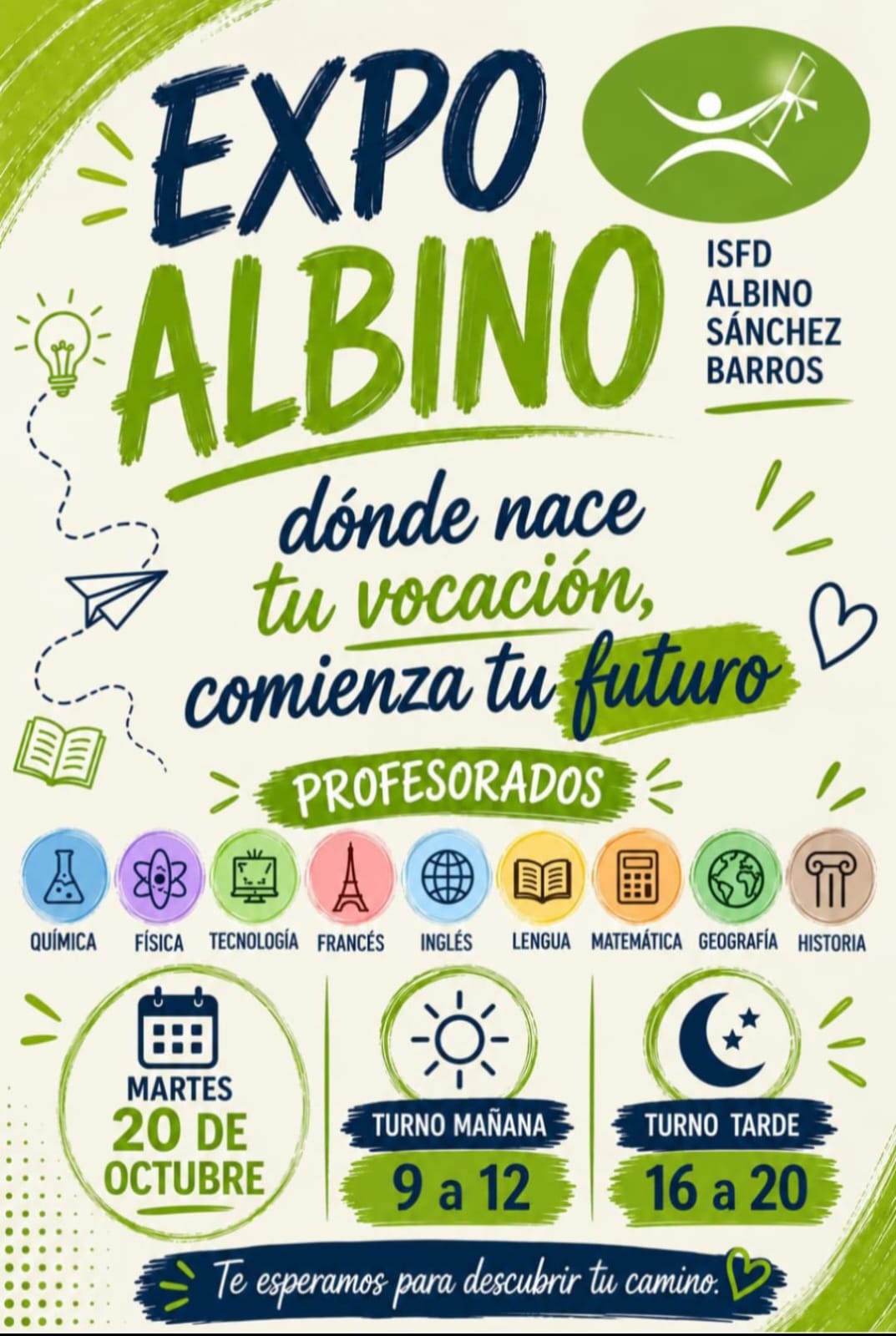 Expo Albino: "Dónde nace tu vocación, comienza tu futuro"