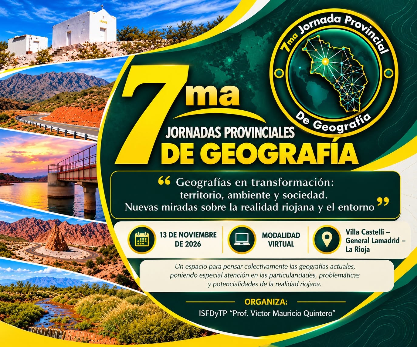 Publicación de Isfdytp Victor M Quintero -  7ma Jornadas Provinciales de Geografía 2026