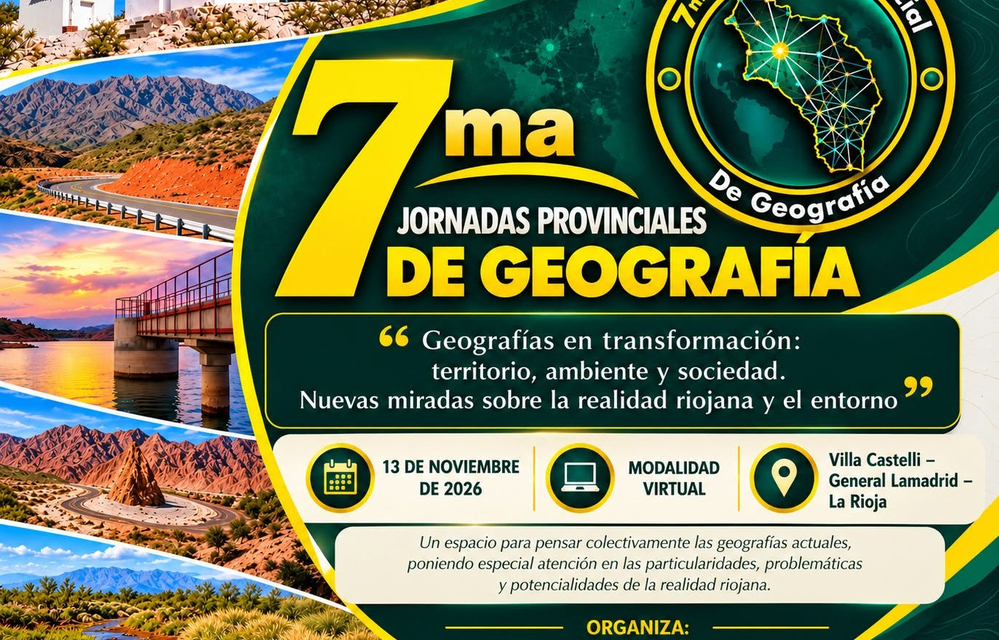 7ma Jornadas Provinciales de Geografía 2026 - Publicación de Isfdytp Victor M Quintero