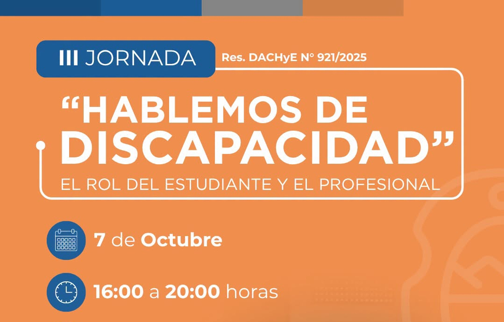  III JORNADA - HABLEMOS DE DISCAPACIDAD - Publicación de Ciencias Humanas UNLaR